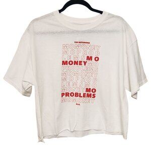 The Notorious Big White Red Money Problems Crop Top Size Large